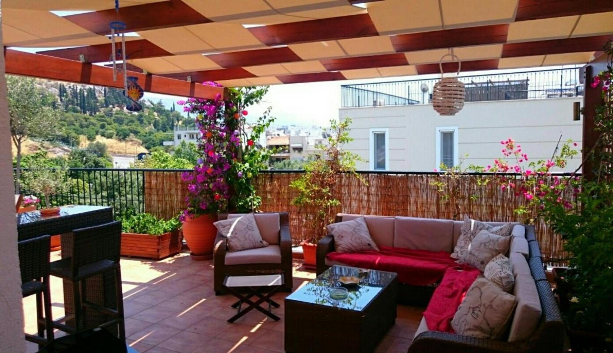 Cozy Apartment In Acropolis With Roof Garden Atény Exteriér fotografie